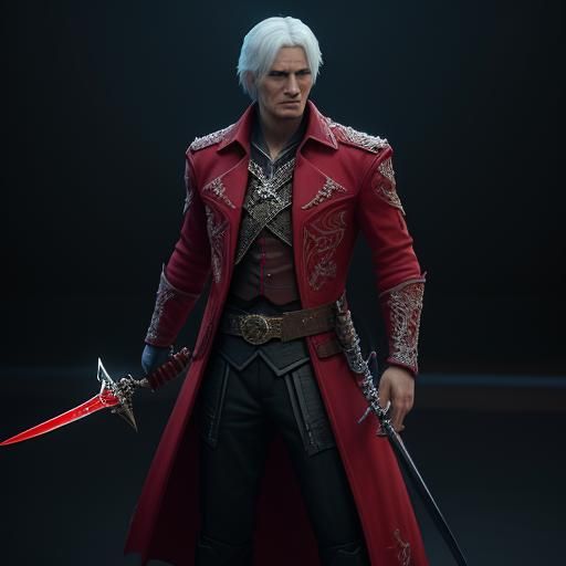 Dante from Devil May Cry in Dynamic 3D Render