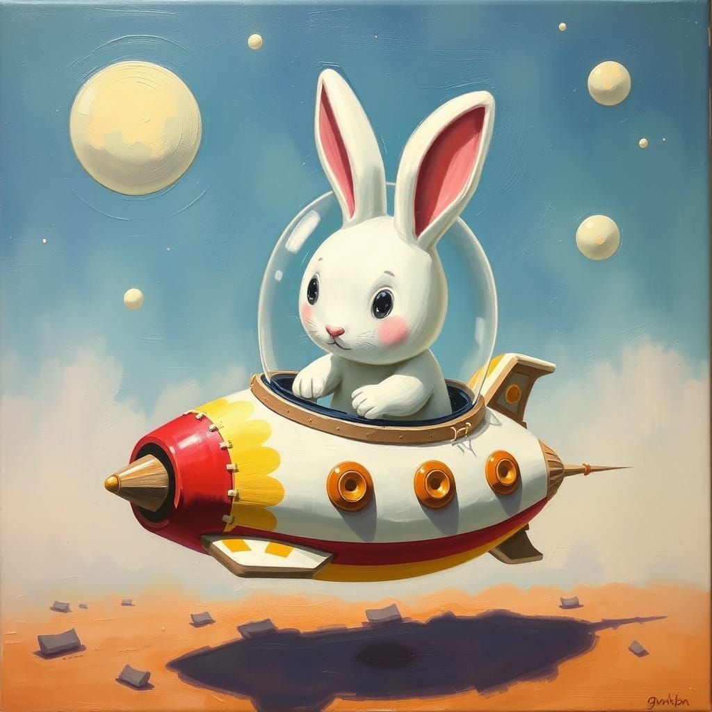 Miffy Bunny Spaceship