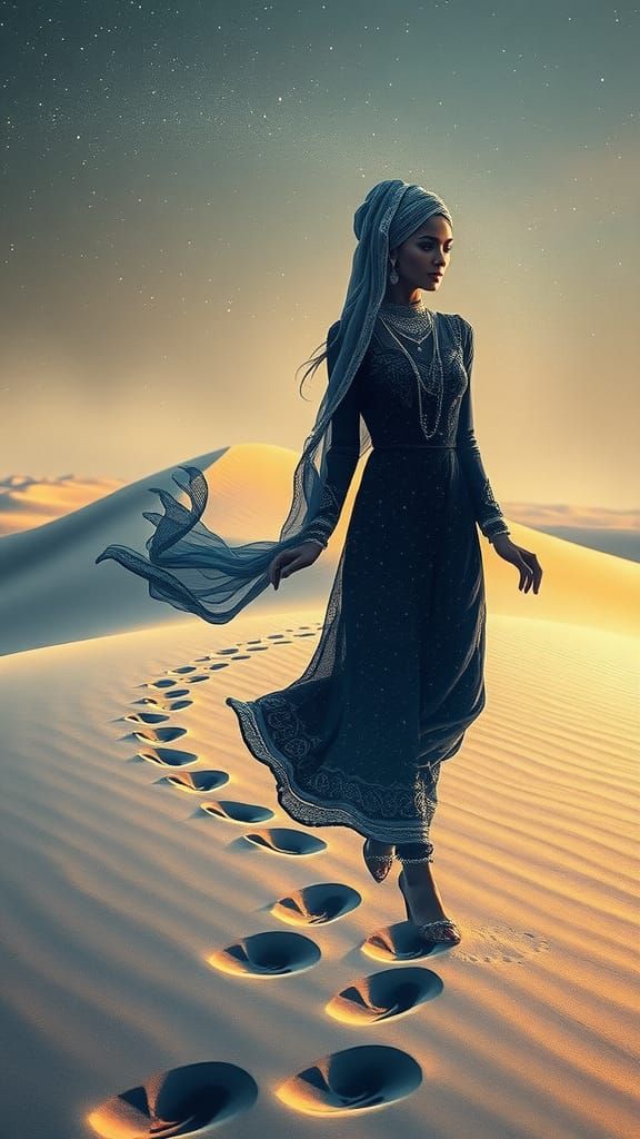 Double exposure : full body transparent simple silhouette of...