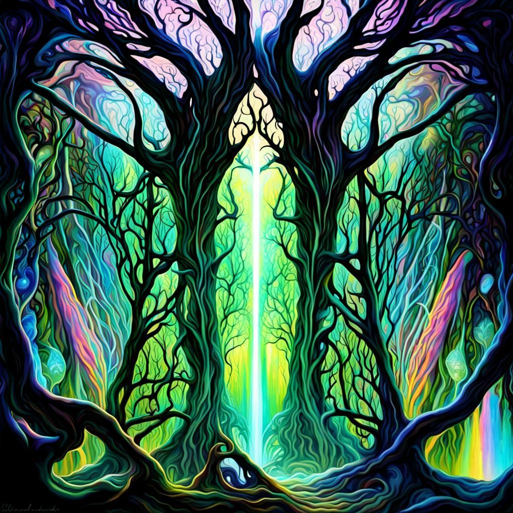 Ethereal Being Crosses Dimensional Portal