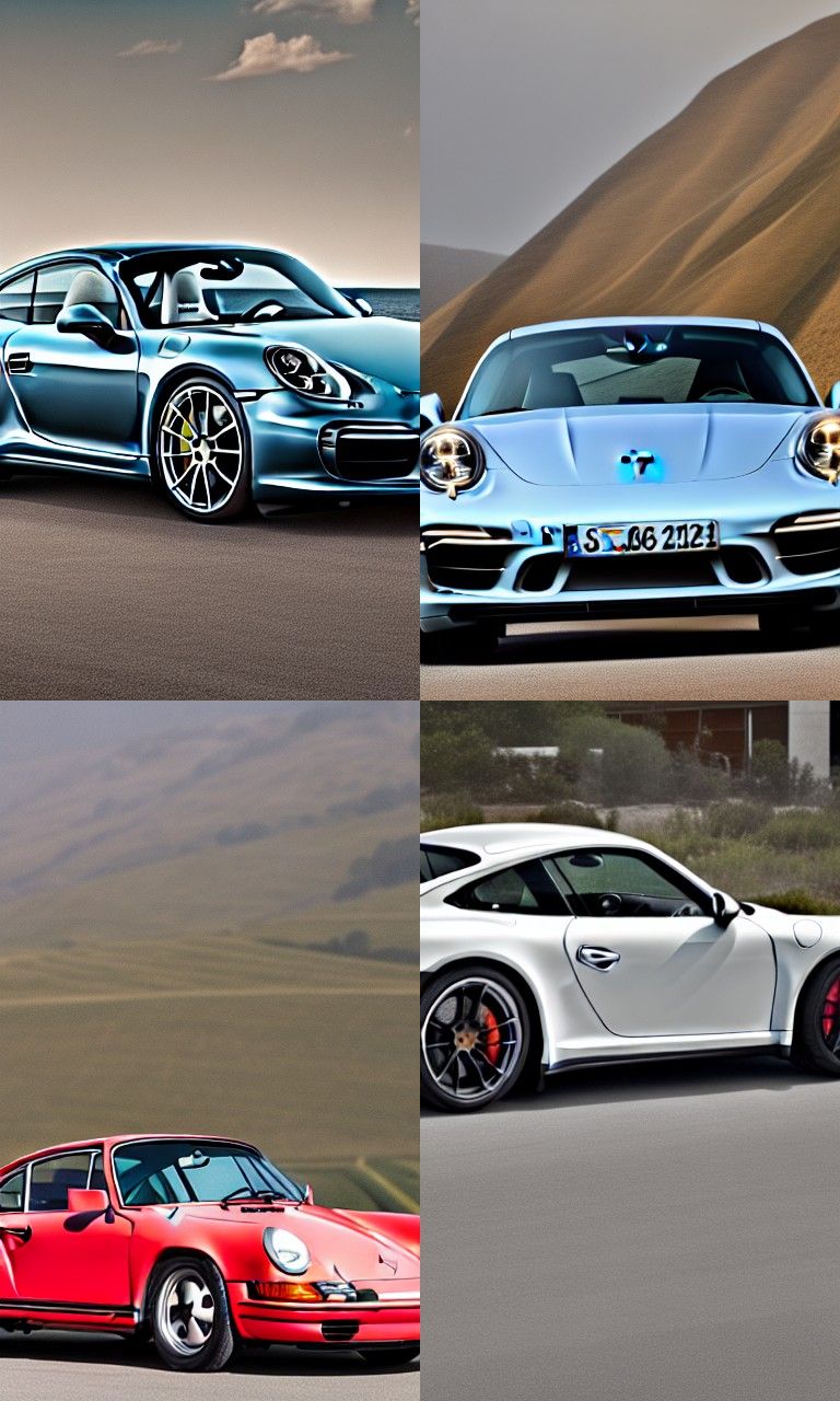 AI Generated Image of a Porsche