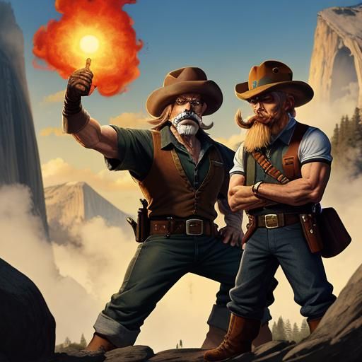 Yosemite Sam vs Sam Elliot: AI Face-Off