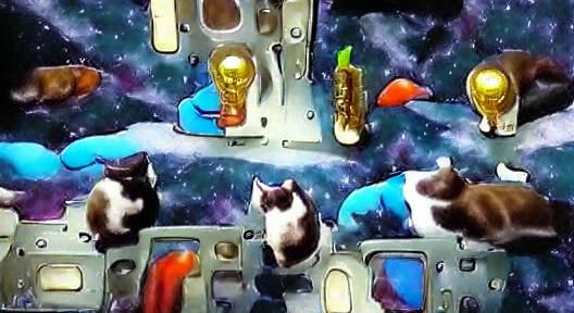 Cats Explore the Cosmos in Space Adventure