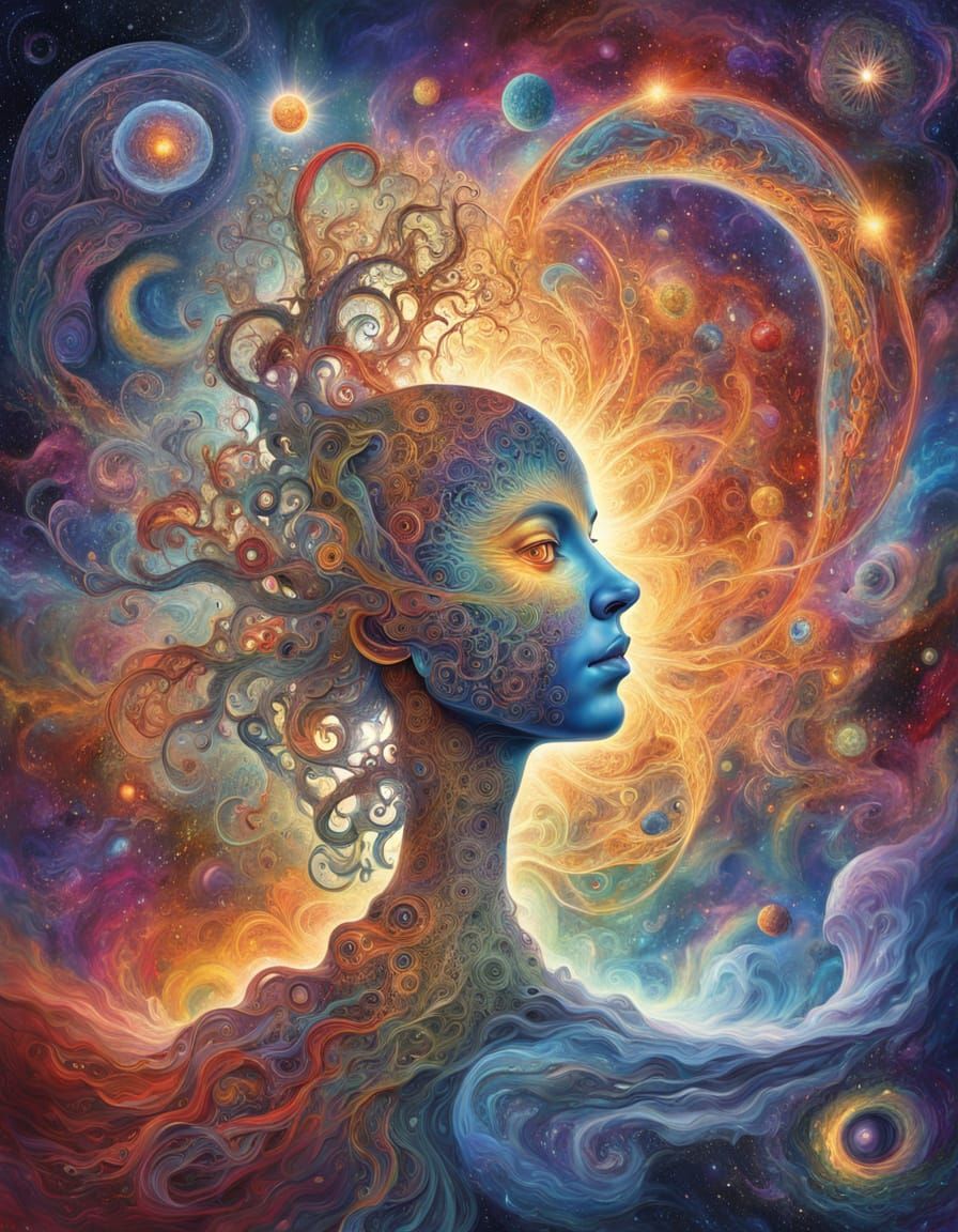 Visionary Art: Artifact Emerges from Cosmic Nebula