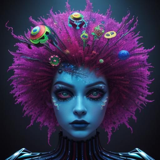 Surreal CGI Image: Elegant, Eerie, and Glamorous