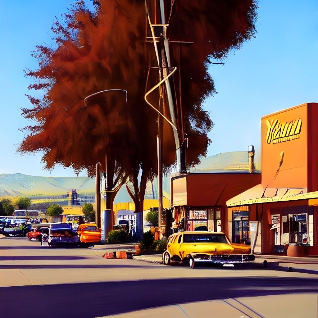 Yakima Washington Travel Poster, Oil Painting