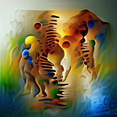 Abstract Artwork: The Evolution of Humanity