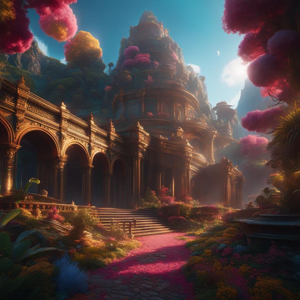 Dramatic Digital Matte Painting with Volumetric Lighting