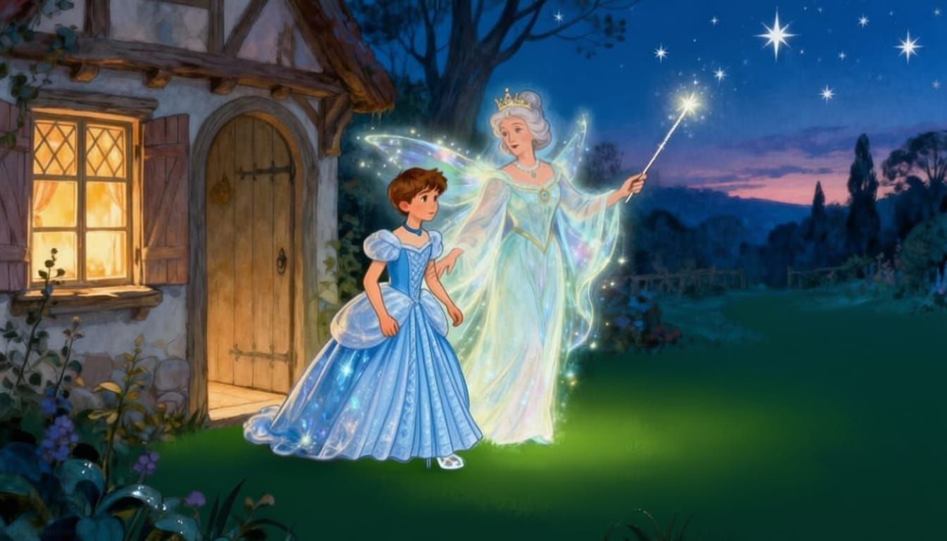 Magical Night: Boy Dressed as Cinderella Heads to the Ball