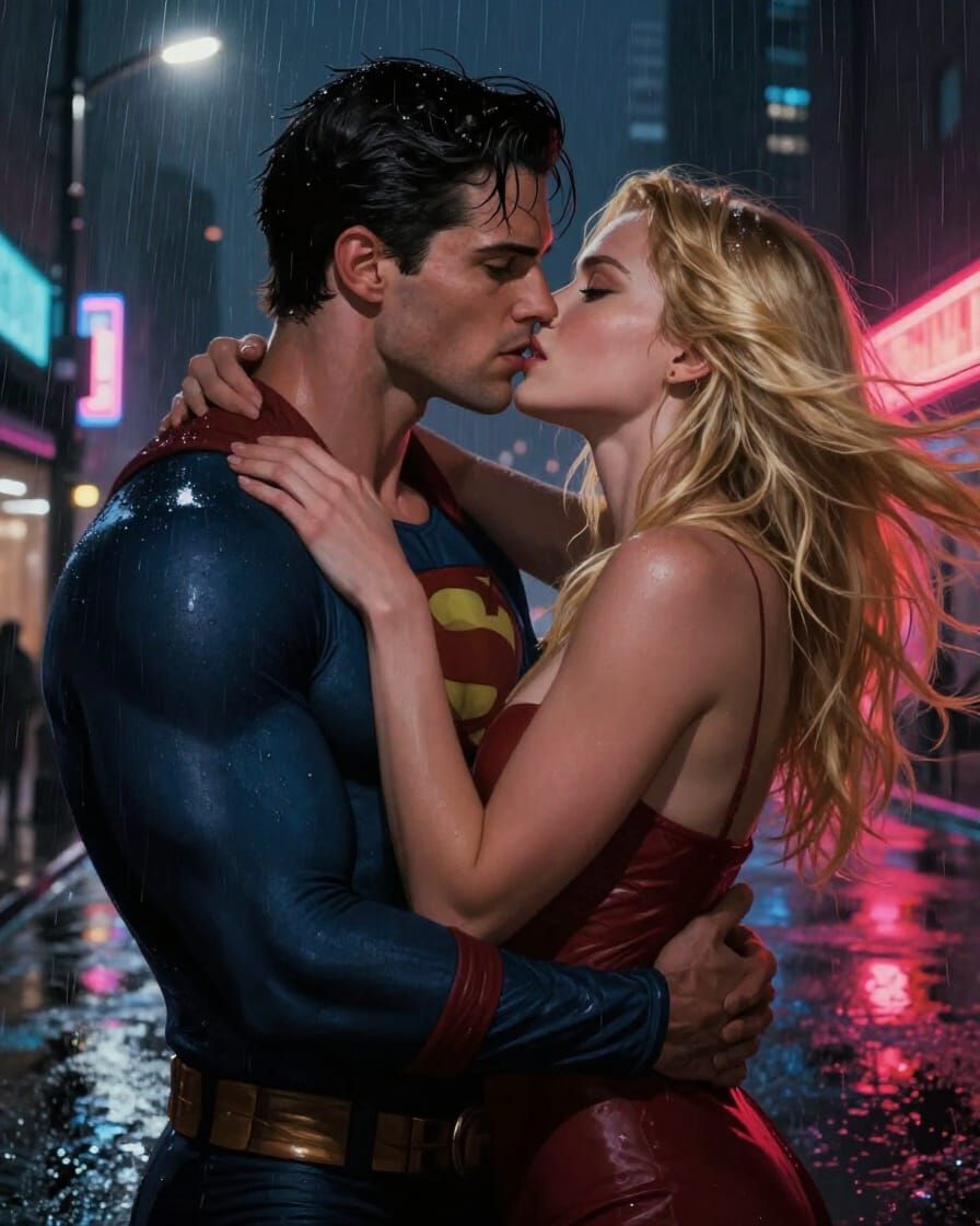 Superhero's Intense Moment With Mysterious Blonde