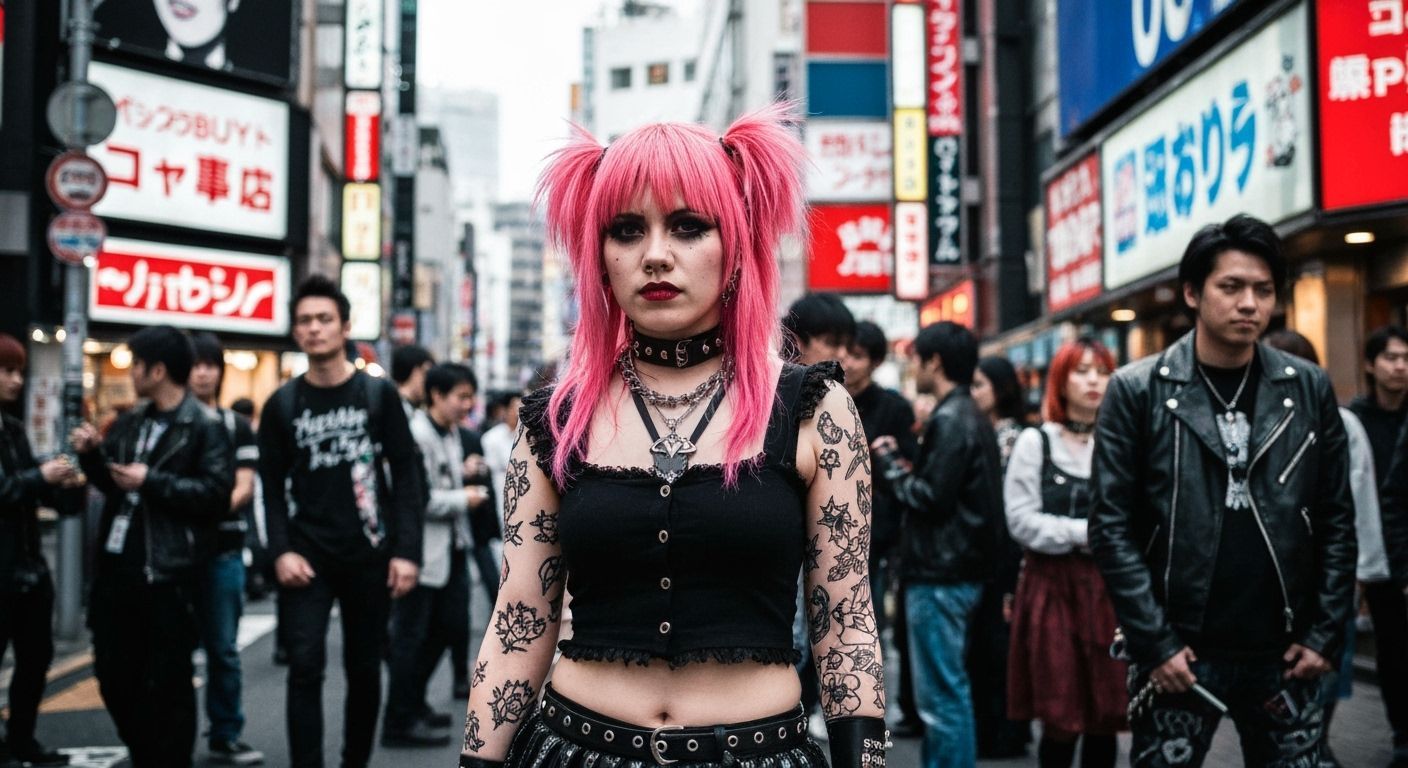 Punk Gyaru in Okinawa, Shibuya, and Harajuku