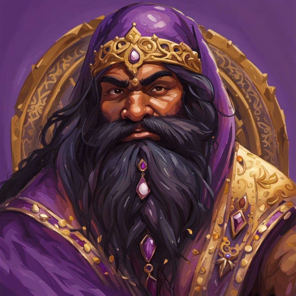 Lavish Dwarf in Renaissance Fantasy Style