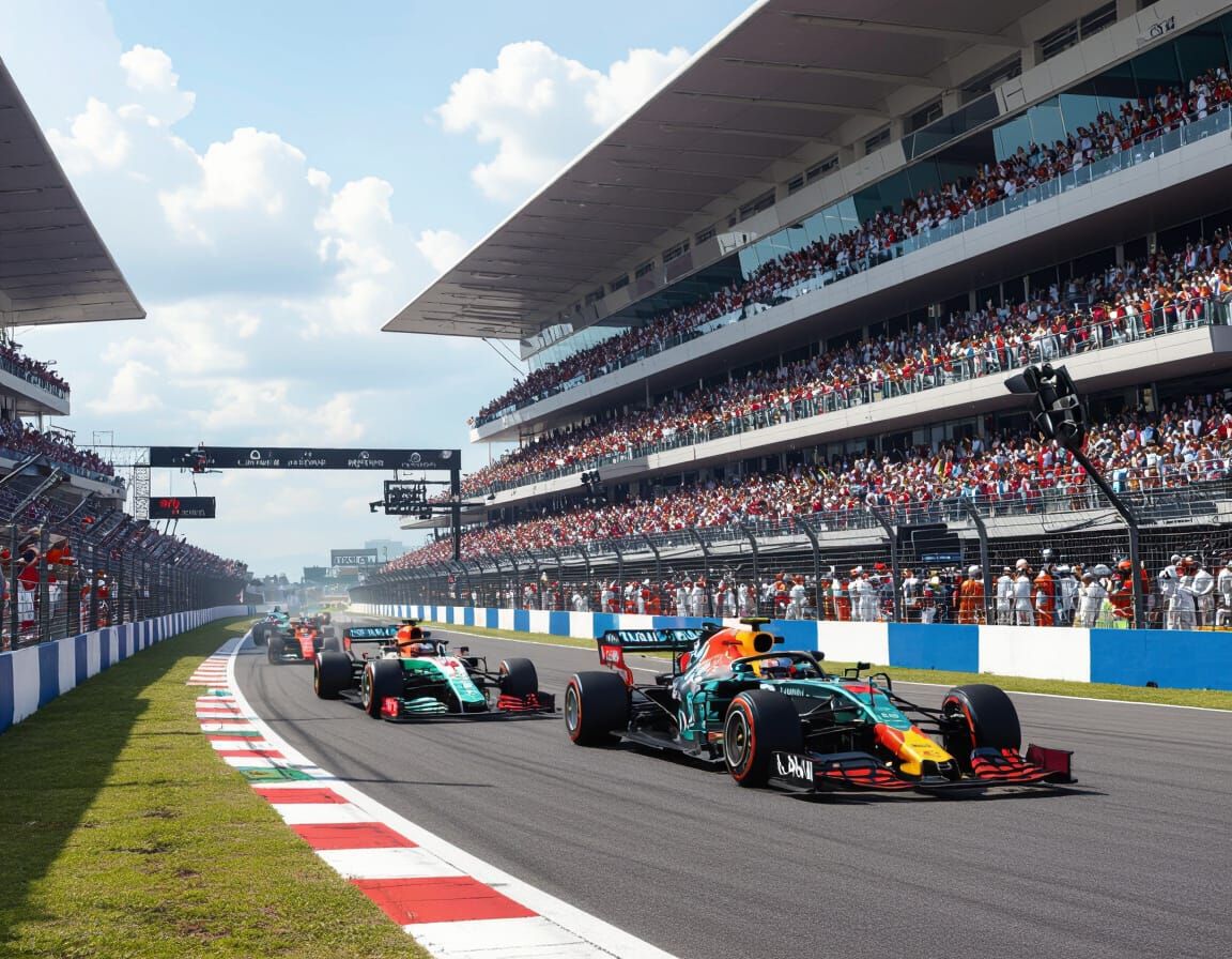 Monte Carlo Street Scene During Formula 1 Race