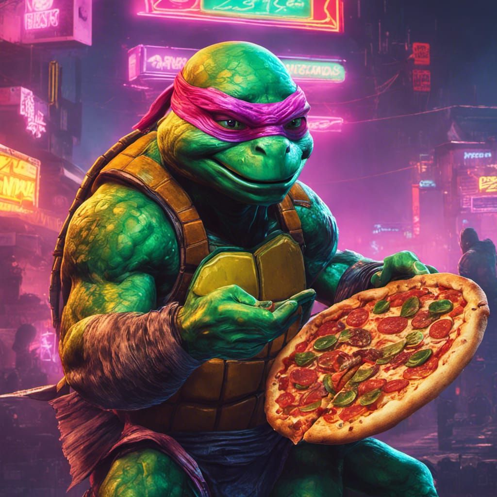 Oh ! Hi, I'm DONATELLO. You want some?