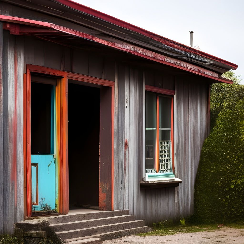 Derelict Coffee Shop: Abandoned Building in Natural Light