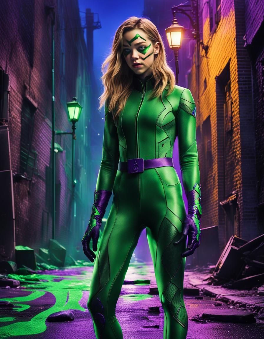 Sydney Sweeney as Athletic Riddler in Batman Universe