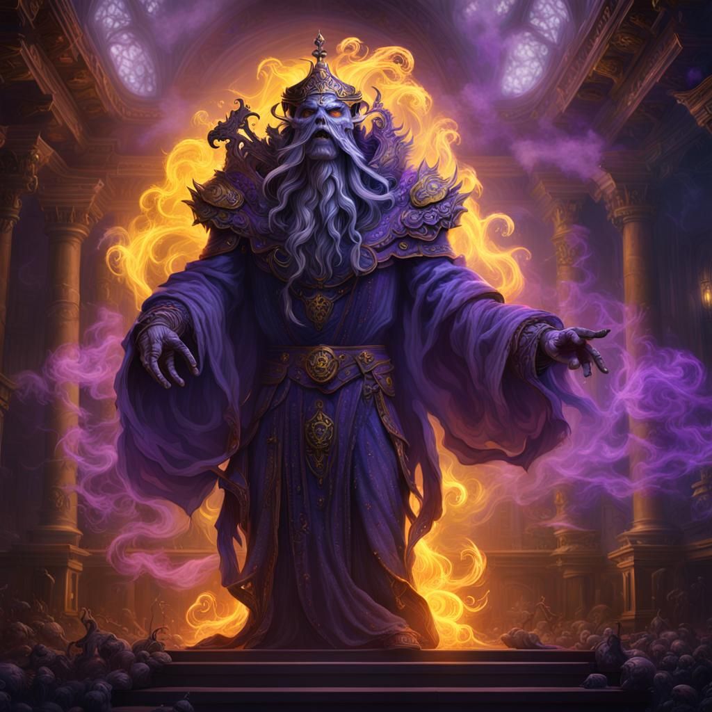 Intricate Smoke Ghost in Dark Fantasy Style