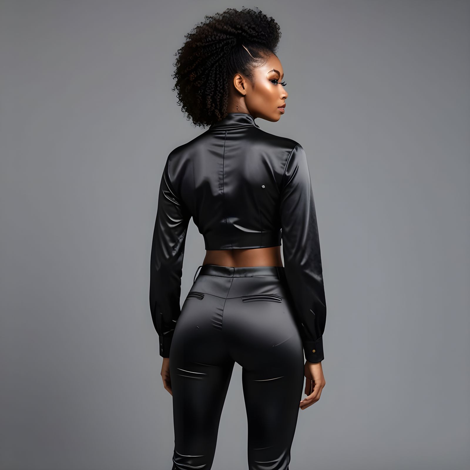 Elegant Black Portrait in High Definition