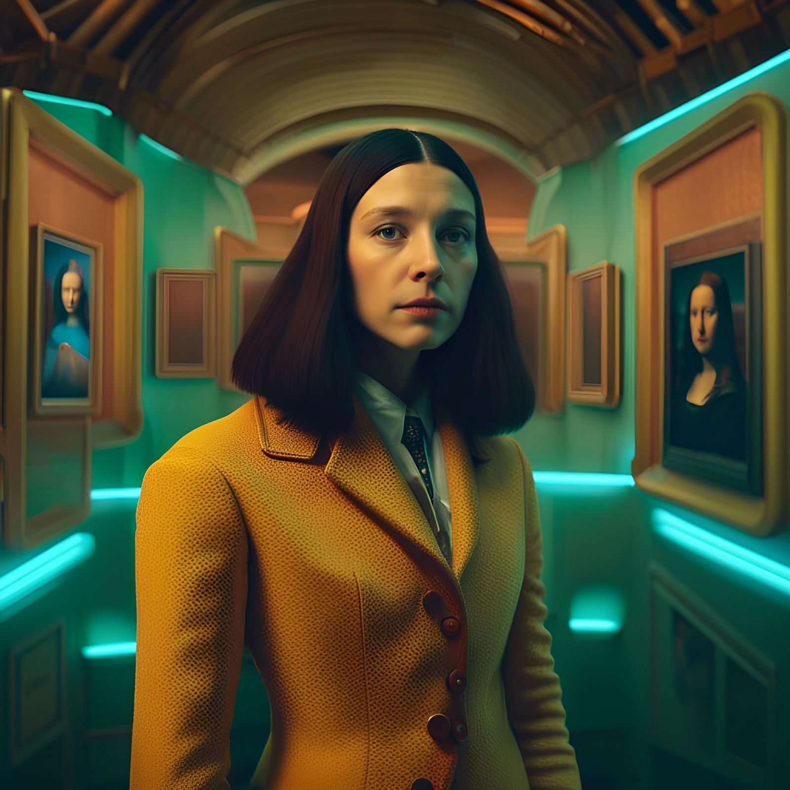 Mona Lisa: A Wes Anderson Remake