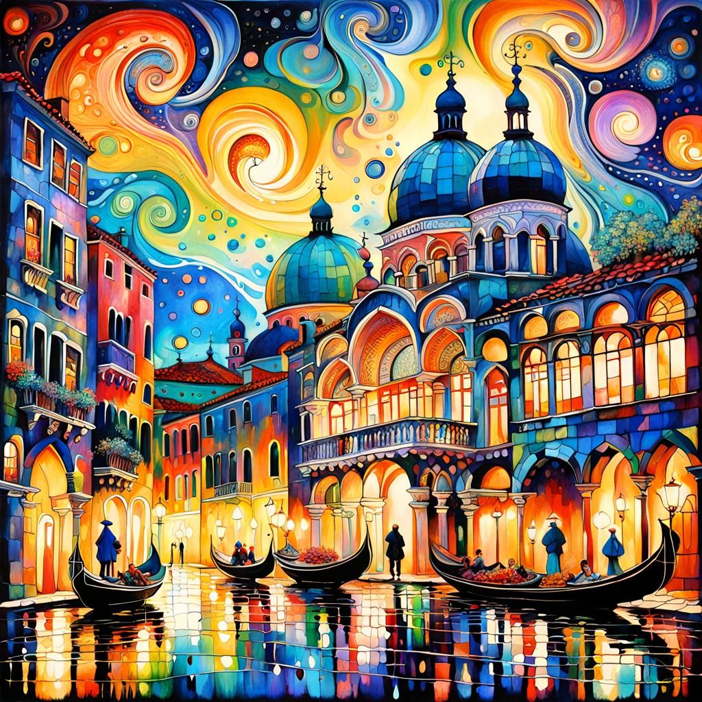 Fairytale Cityscape: Venice, Istanbul, and Russian Domes