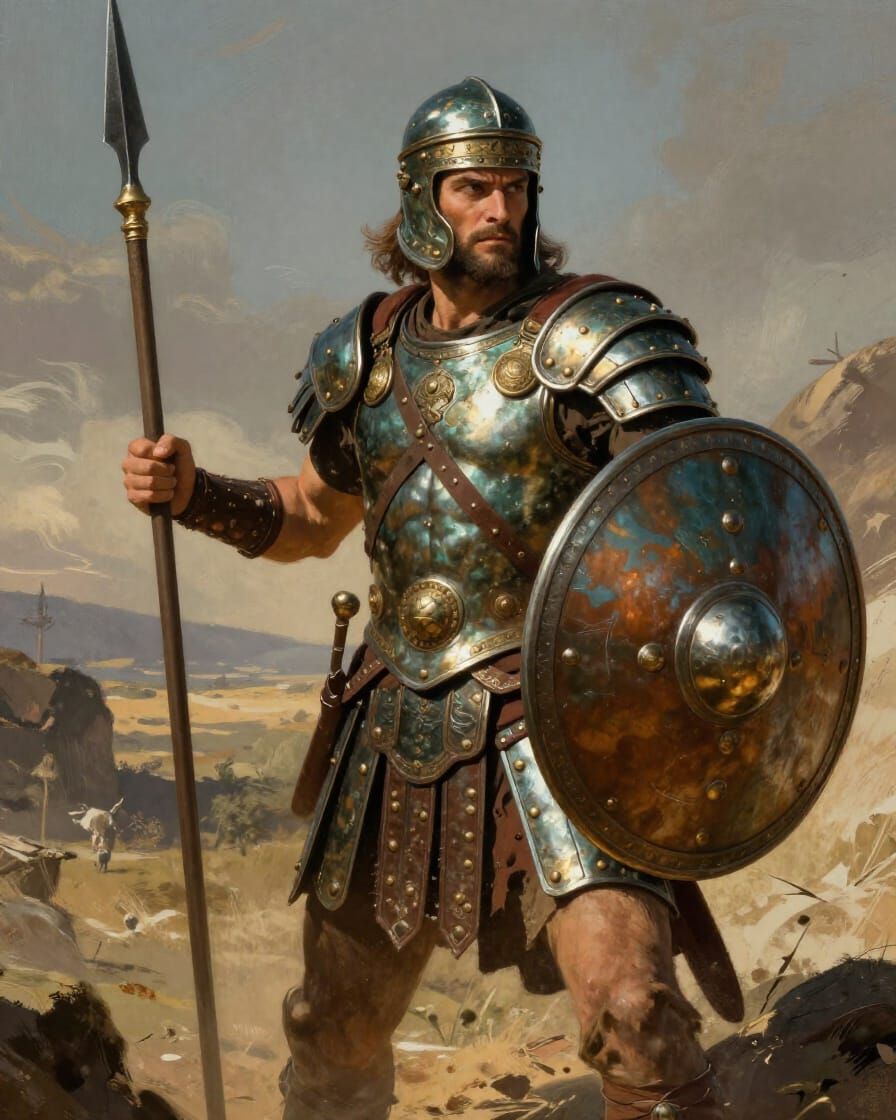 Bronze Age Warrior in Epic Cinematic Style