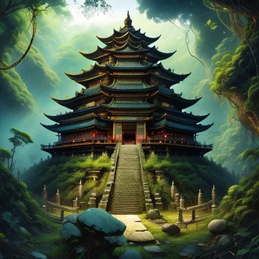 Jungle Temple Ruins: Ancient Architecture Reclaimed