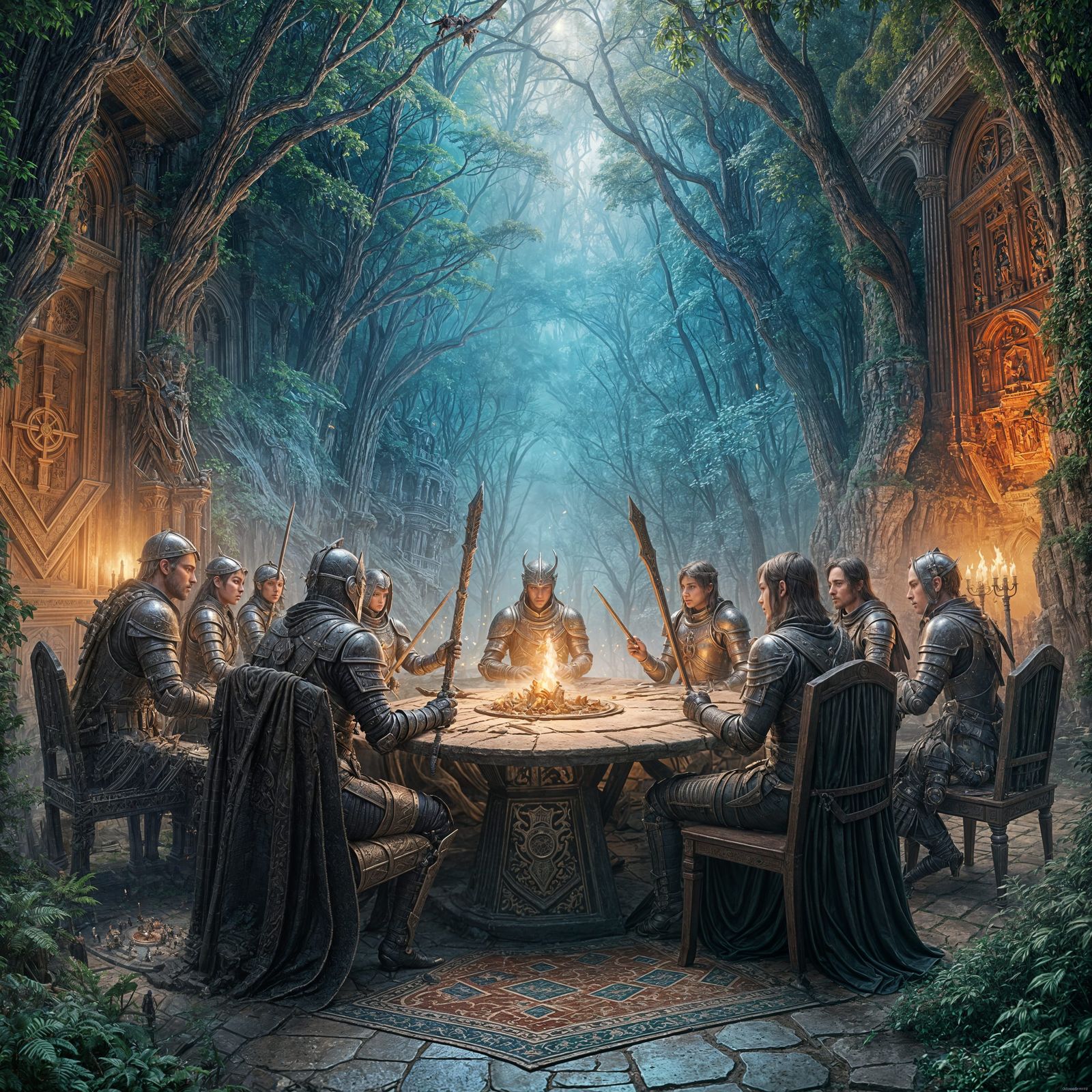 Knights of the Round Table: A Fantasy Concept Art