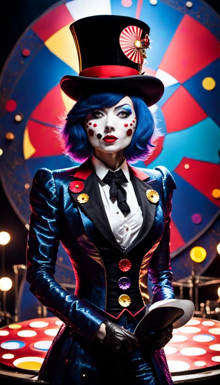 Ringmaster Mecha Portrait in Spectral Colors