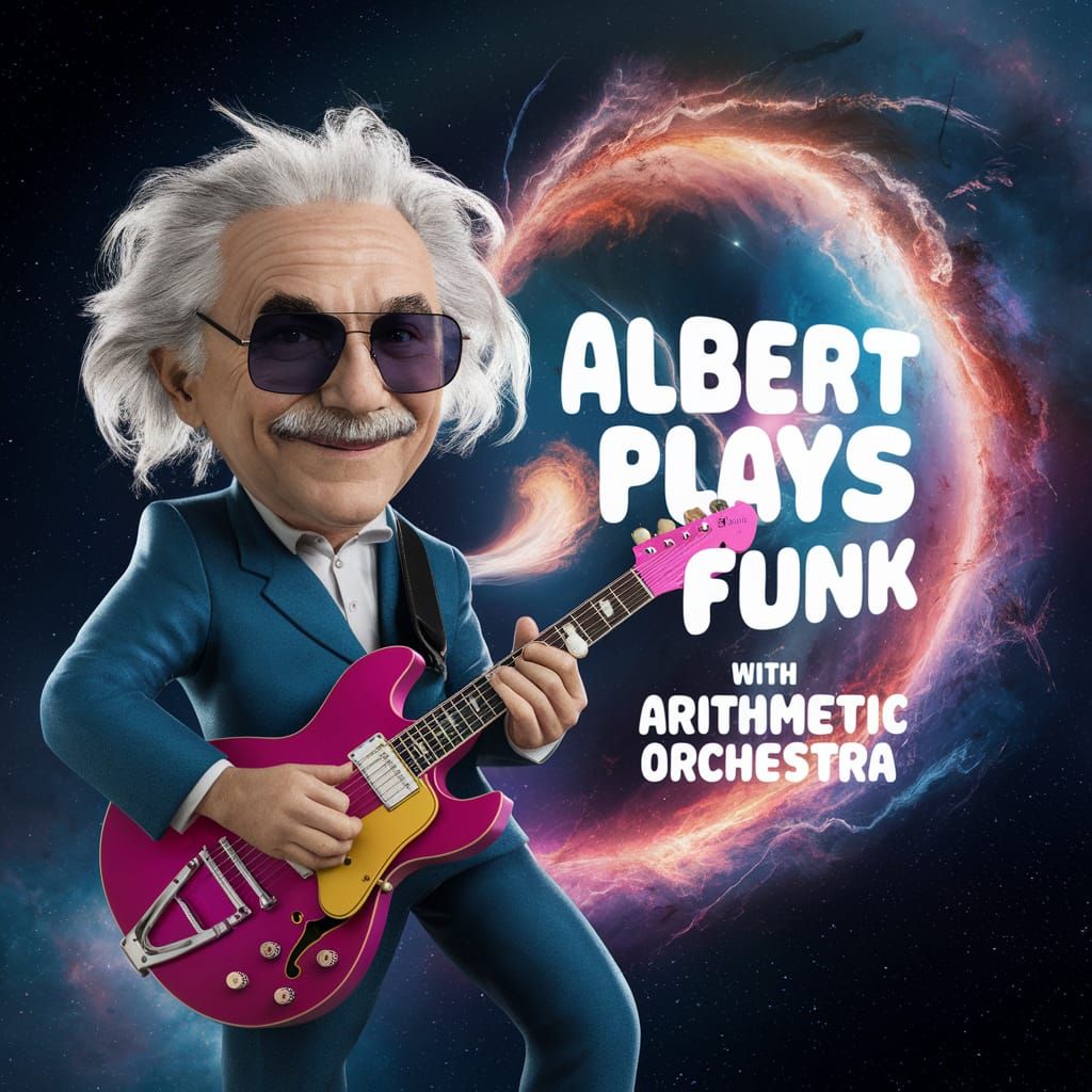 Einstein Plays Funk: Cosmic Album Cover Art