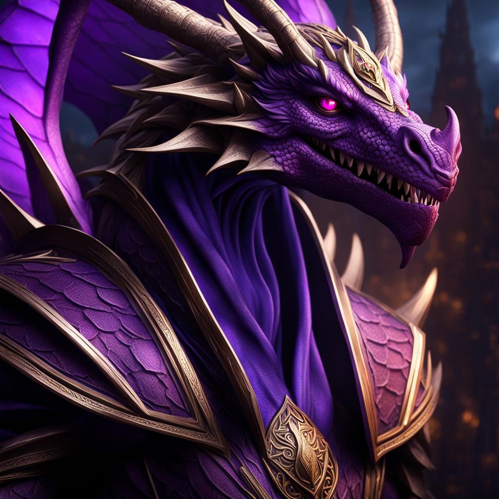 Wise Dragon King Zibar: Fantasy Concept Art