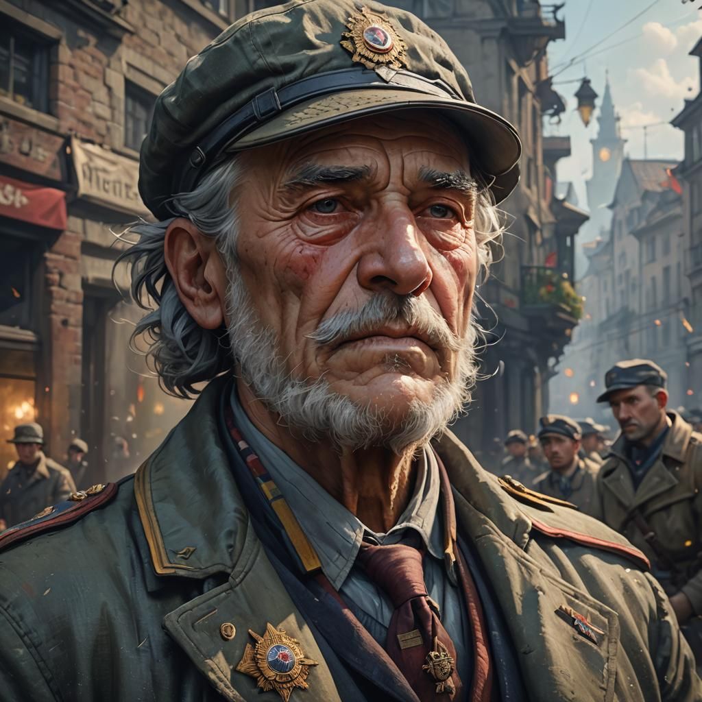 grandfather reflecting on world war 2