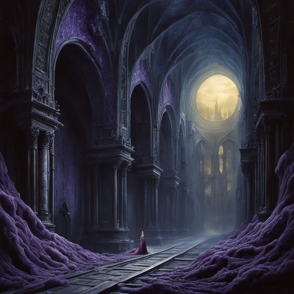 Regal Blonde Dominant in Latex and Fur Castle Enclave