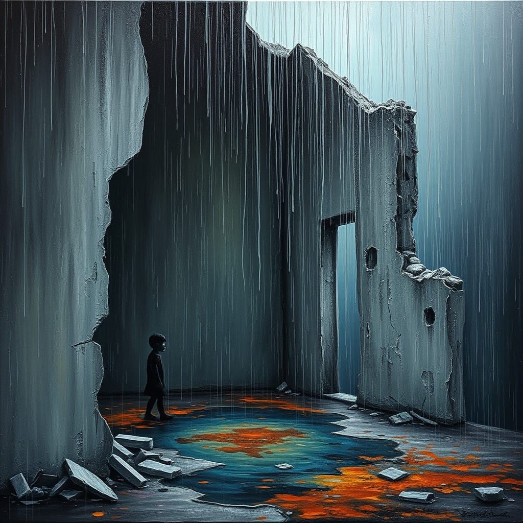 Crumbling Ruin Conveys Raw Emotion in a Neo-Expressionist Ma...