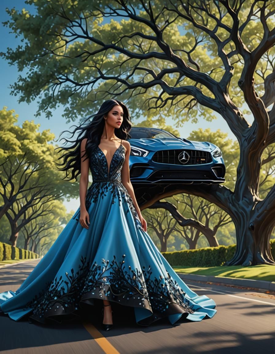 Luxury Sports Car on Racetrack with Neon Colors