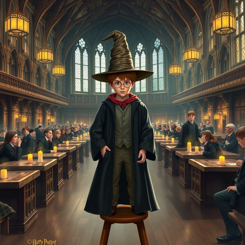 Harry Potter's Magical Sorting Hat Moment