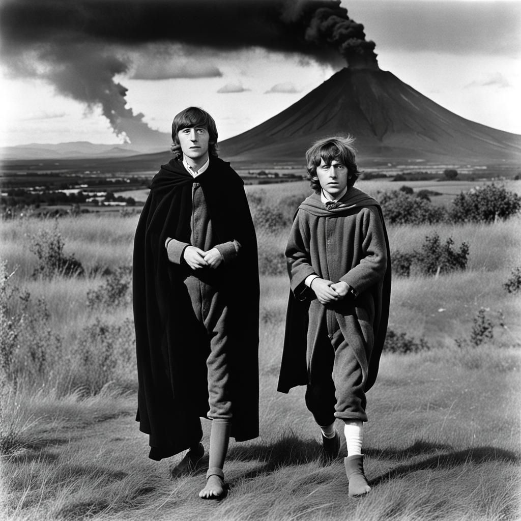 John Lennon as Frodo Baggins in 1960s Lord of the Rings