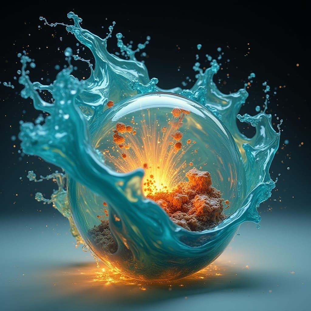 Ethereal Blue Flame in Fantasy Art