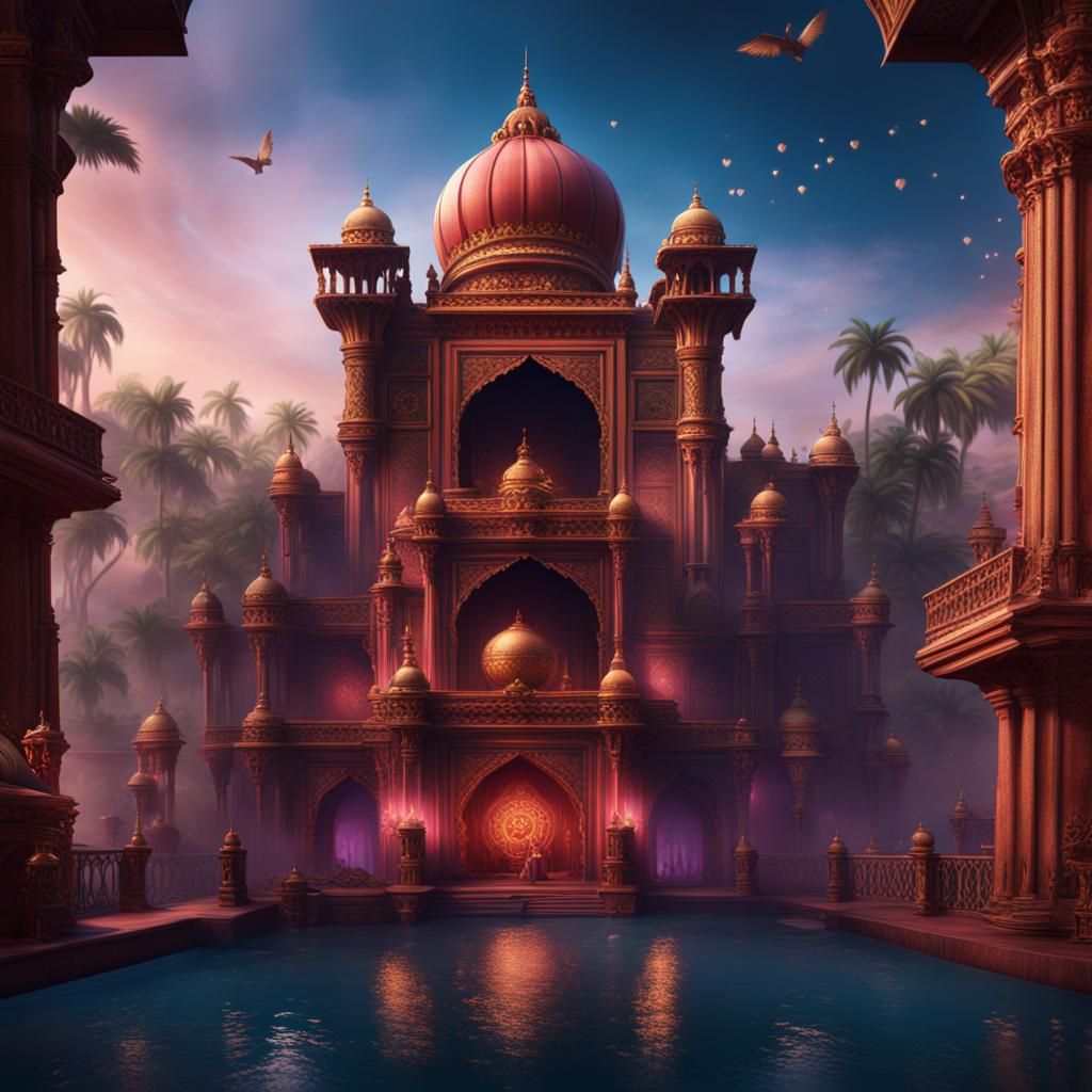 Bombay Dreams: A Theatrical Matte Painting in 8k