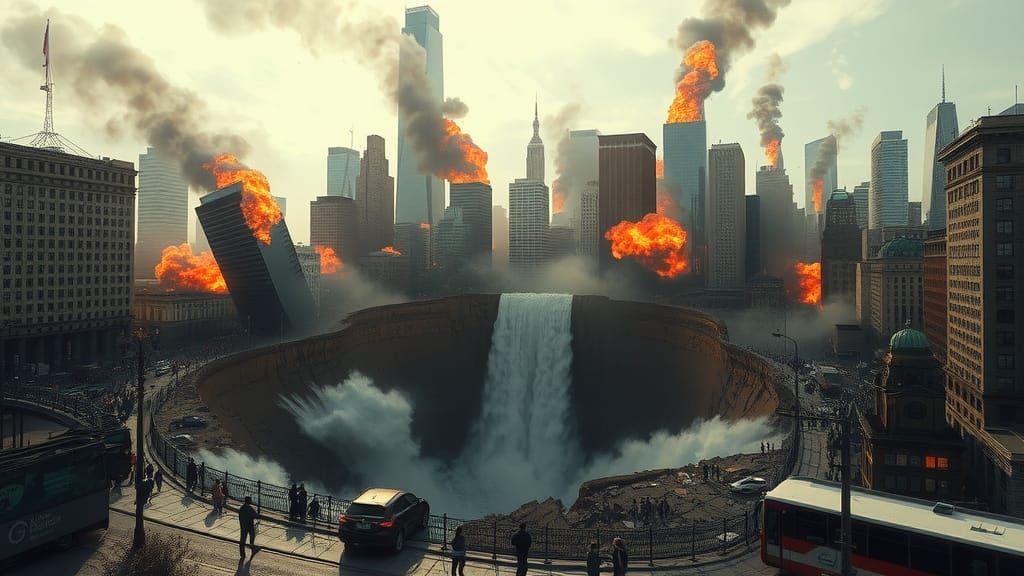 Cataclysmic Sinkhole Devours Manhattan in Berkey Style