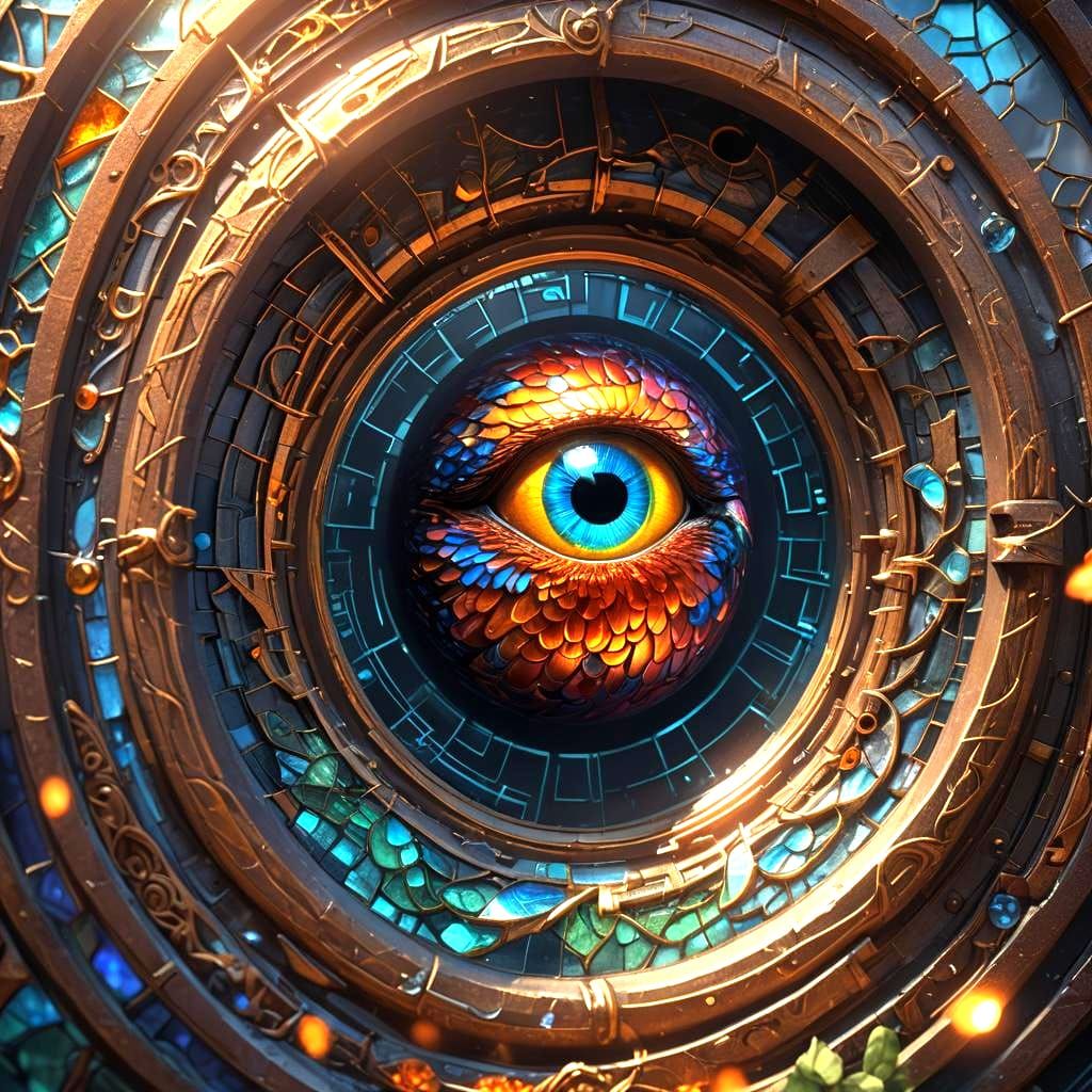 Bird's Eye View: Mysterious World in Eye Lens