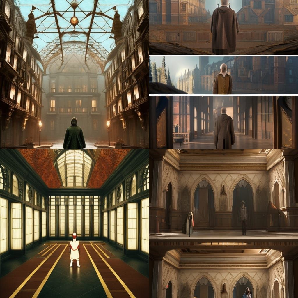 Harry Potter in Wes Anderson Style