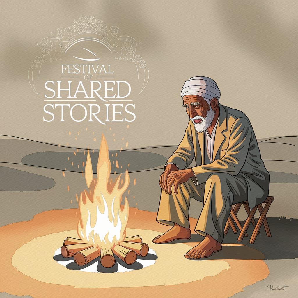Palestinian Man at Festival of Shared Stories