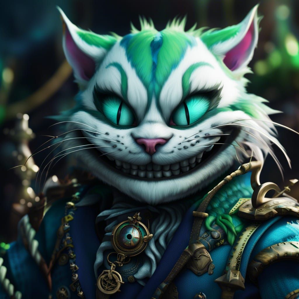 Pirate Cheshire Cat Matte Painting