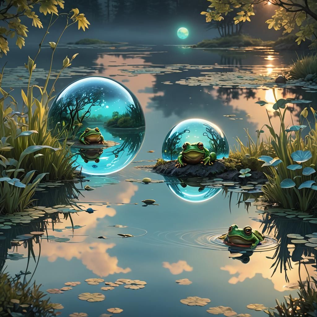 Glowing Orb with Mother Nature in 3D