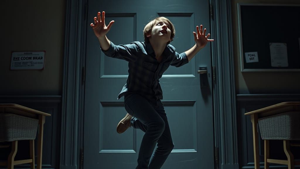 Lucas Trapped in Haunted Classroom