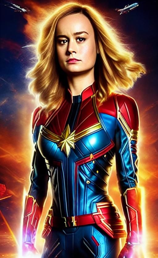 Brie Larson as Captain Marvel Portrait