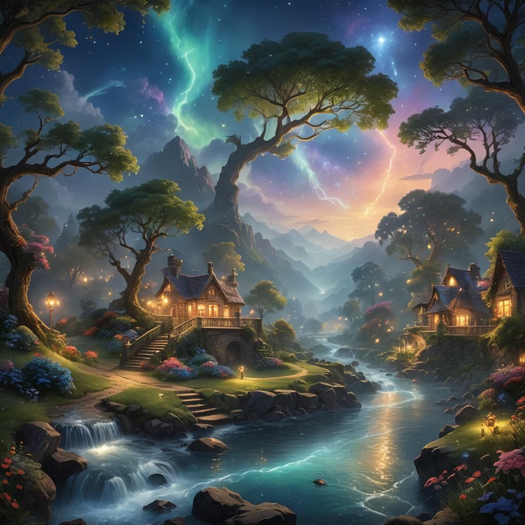 Flowing Mind: Luminous Electromagnetism in Ethereal Style