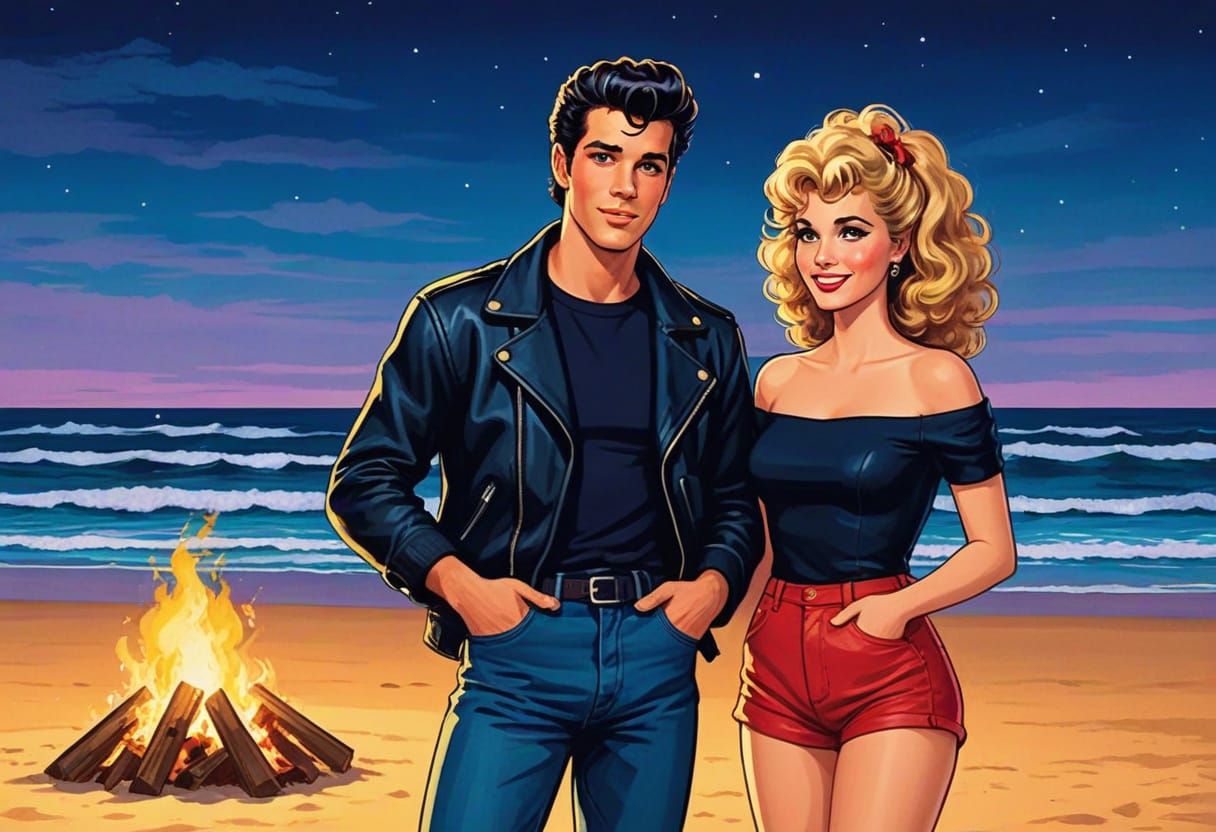 Danny and Sandy's Summer Nights: A Retro Romance