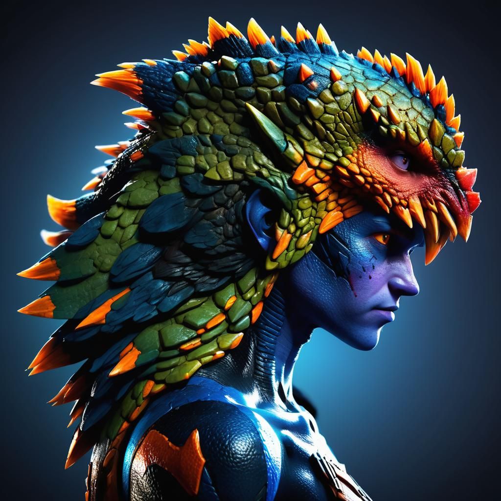 High-Resolution Portrait with Realistic Skin Details