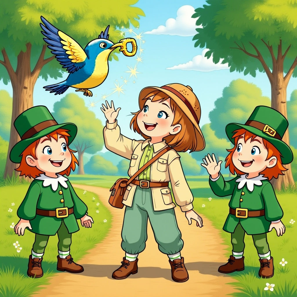 Elsa's Irish Adventure: Children's Book Illustration